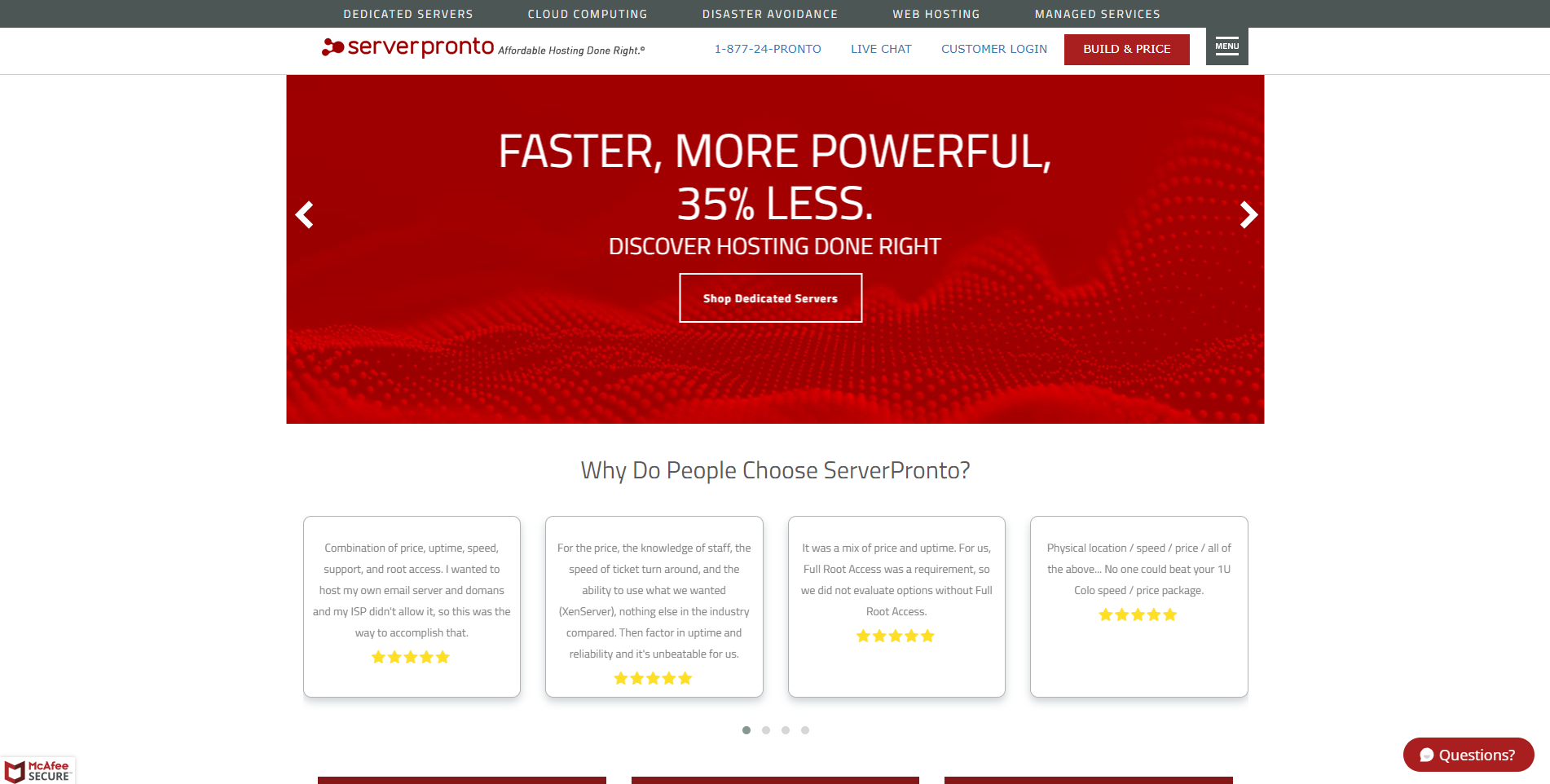 ServerPronto Web Page